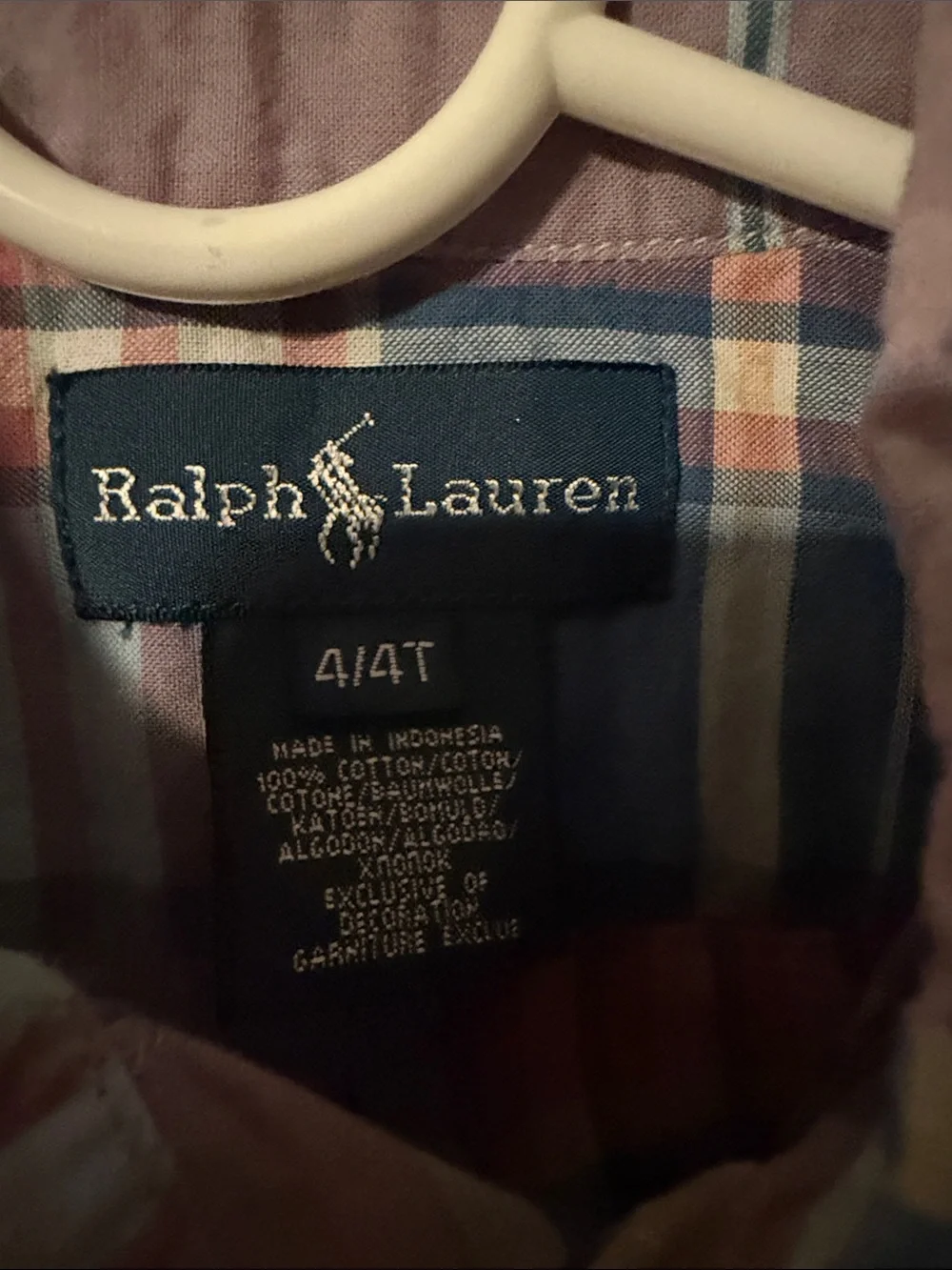 Ralph Lauren Multi-Color Plaid Button-Down Shirt